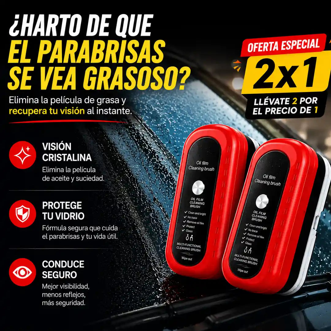 Cepillo Anti-Grasa | Recupera tu Visibilidad 🔥
