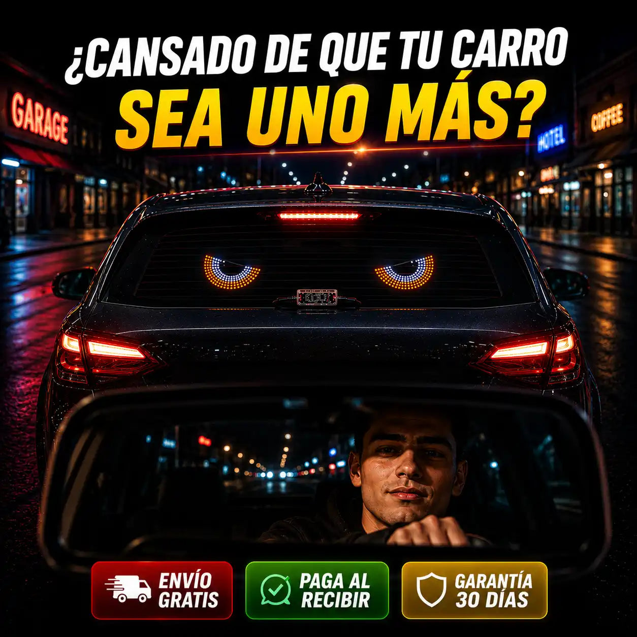 Ojos Furiosos LED — Intimidar de Noche, Pagar Inteligente 👁️‍🗨️💸